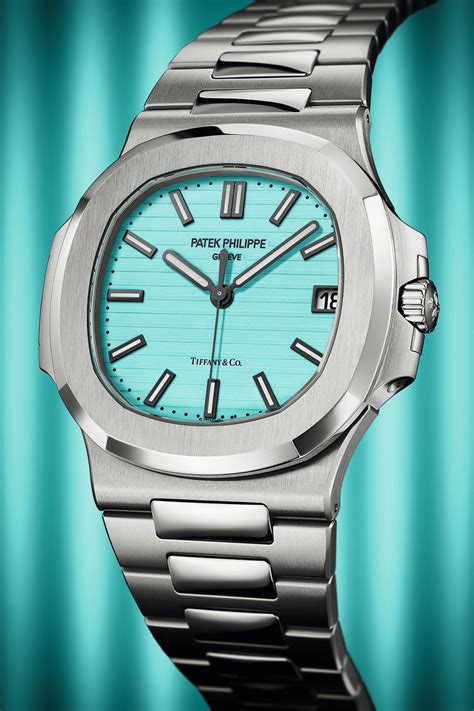 patek philippe nautilus blue face bust down|tiffany blue patek philippe.